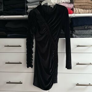 Ronny Kobo Velvet Long Sleeve Dress